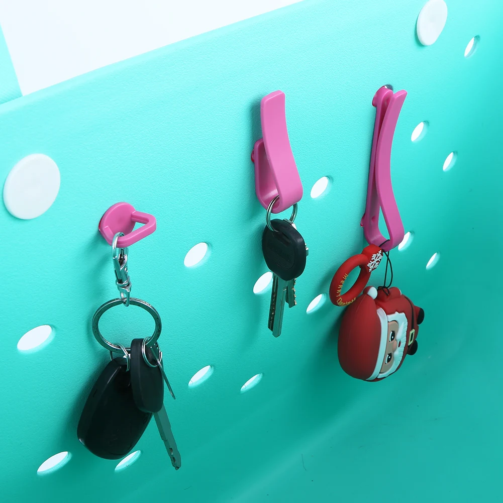 3Pcs/Set Storage Hooks Multi-Purpose Insert Charm Hooks Universal Key Holder Organizer for Bogg Bag Hanging Keys Sunglasses