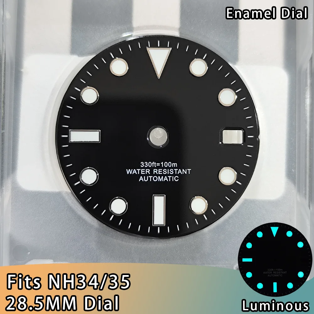 Enhanced White Watch Dial with BGW9 Blue Luminous Feature - 28.5mm