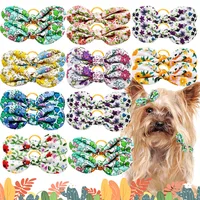 Wholease Pet Hair Bows100PCS Bulk Bows Pet Dog Hair Accessories Small Dog Cat Bows For Dogs Pets Grooming Accessories 1