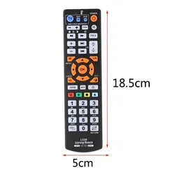 Enhanced Universal IR Learning Remote Control with Smart Features and Learn Function (Black)