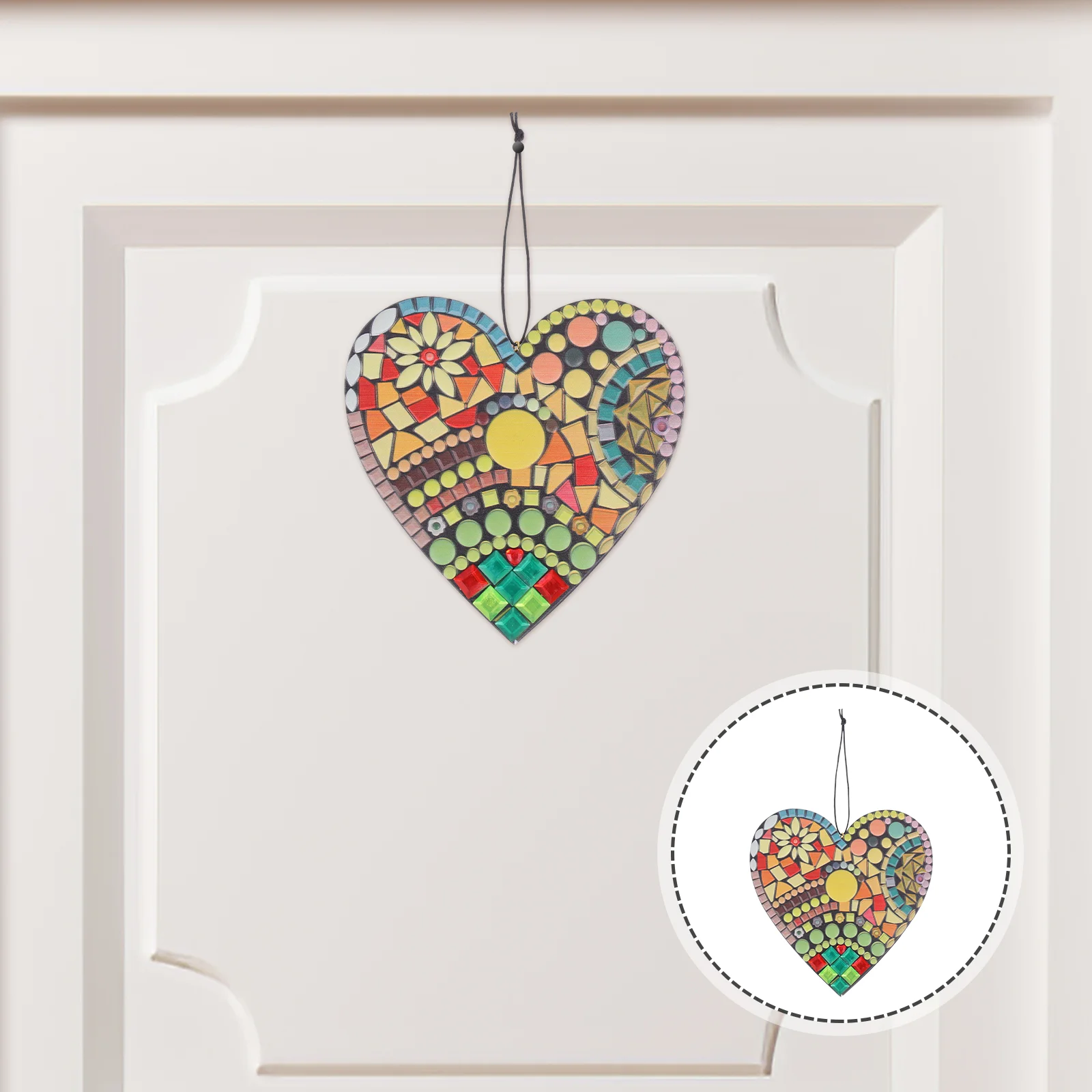 

Ornaments Valentine's Day Decoration Wedding Wall Outdoor Resin Hanging Rope Heart