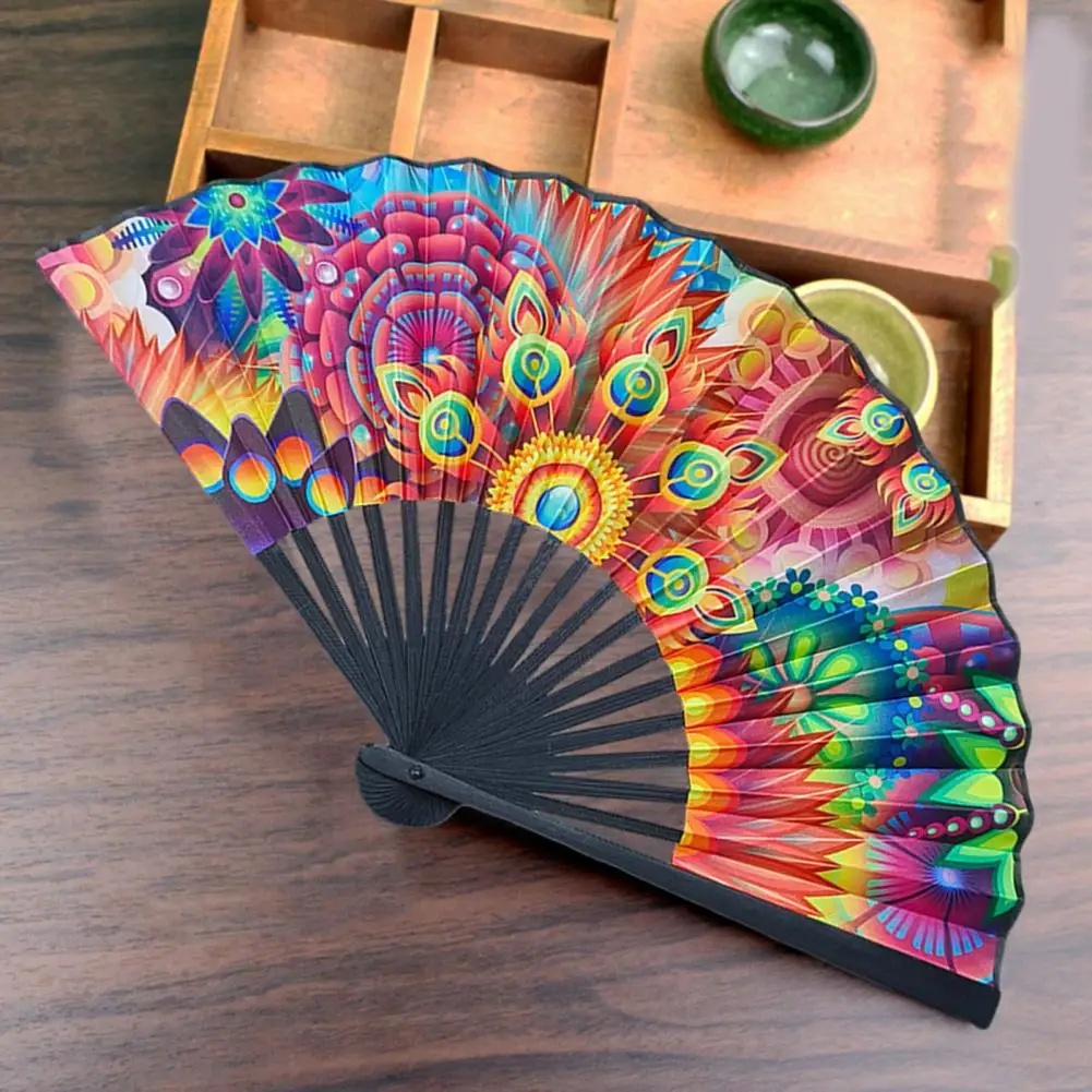 Folding Paper Fans Handheld Paper Fan Multicolor Vintage Handheld