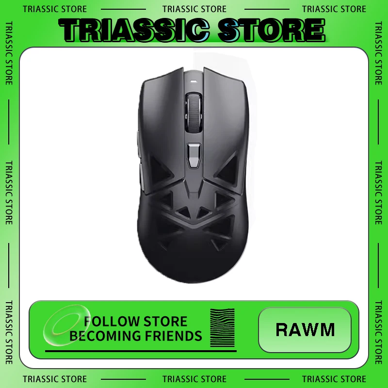 

Rawm Sa-ml01 Gamer Mouse 3 Mode 2.4g Wireless Bluetooth Mouse Paw3395 Sensor 650ips Lightweight 26000dpi Gaming Mice Diy Gifts
