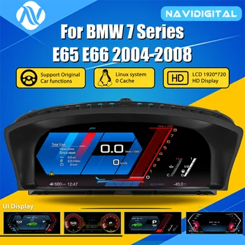 Panel de Instrumentos Digital para BMW Serie 7 E65 E66 Años 2004-2008, Cabina Virtual, Velocímetro 1