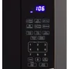Microwave Oven 900-Watts Compact with 10 Power Levels ,Speed Defrost, Electronic Control Panel and Glass Turntable 3