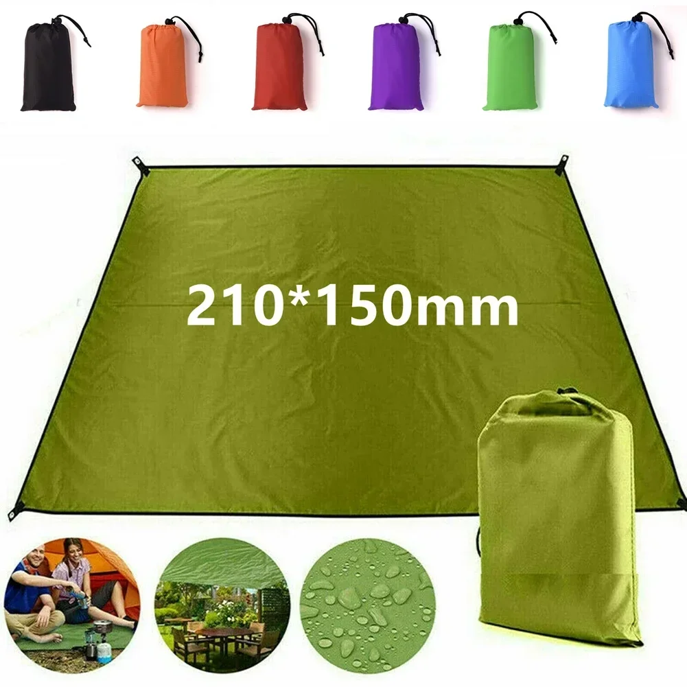 210/200CM Awning Waterproof Tarp Tent Shade Ultralight Garden Canopy Sunshade Outdoor Camping Tourist Beach Sun Shelter
