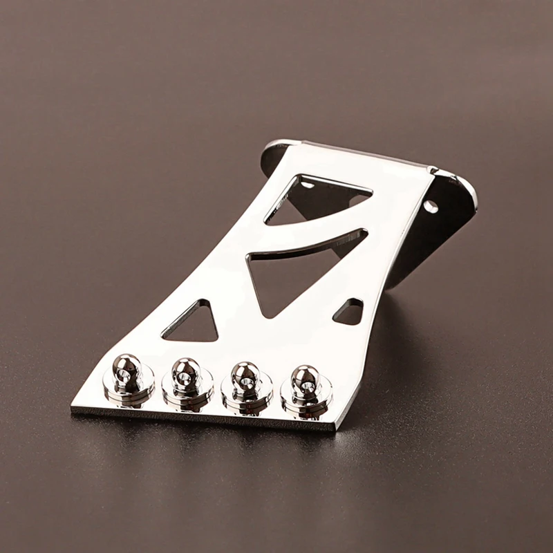 4 Strings Banjo Tailpiece For Guitar Replacement Accessory,Silver