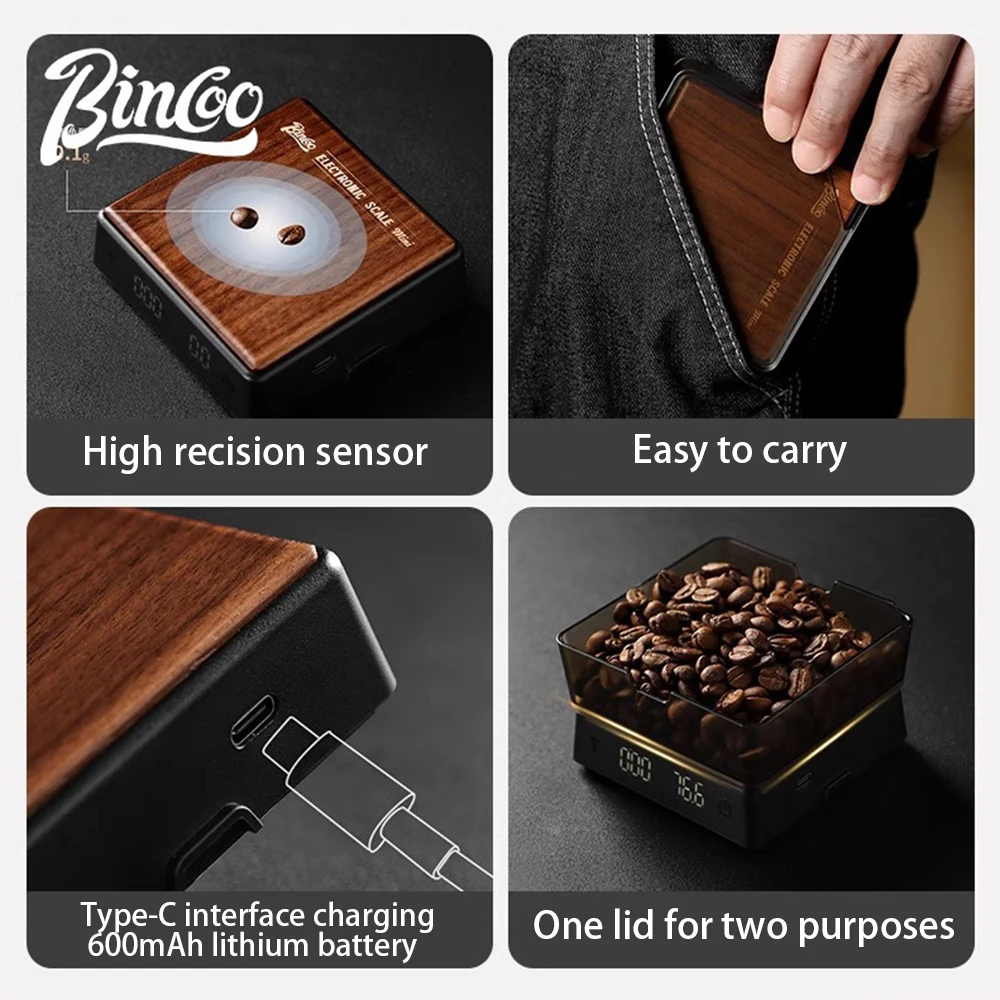 Digital Coffee Scale High Precision Rechargeable Mini Scale Coffee Bean Weighing Professional Barista Accessories Easy Carry 3