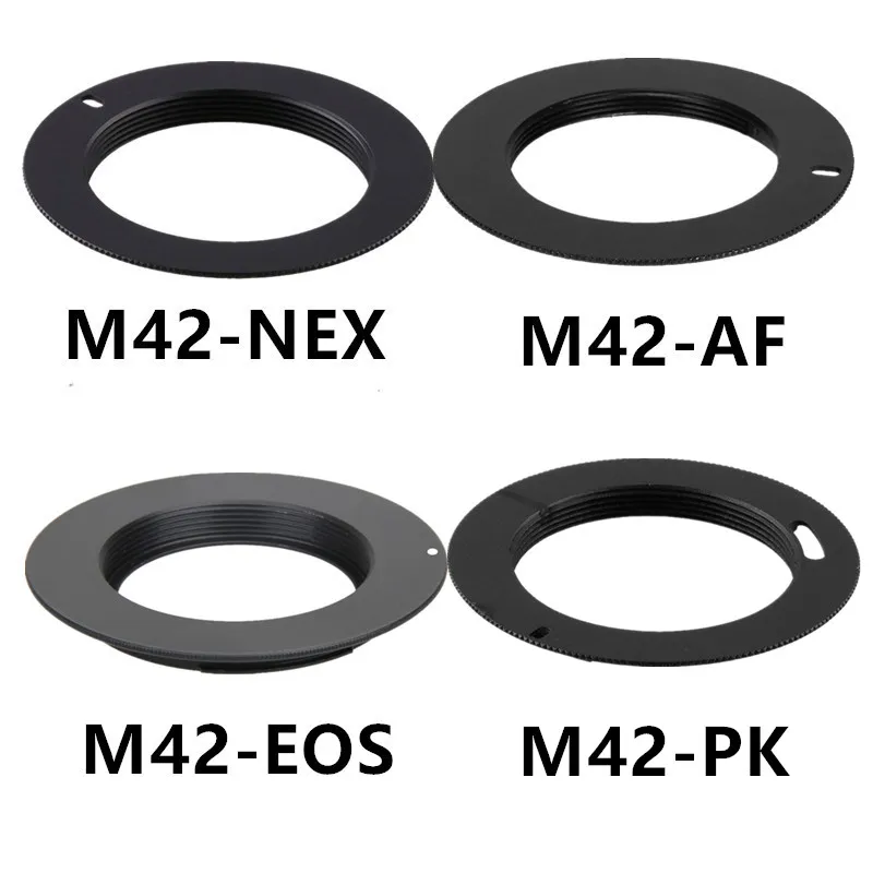 Lens Adapter M42 Metal Screw Mount for Canon EOS Nikon AI Sony AF Pentax PK Camera Accessories lens adapter camera accessories