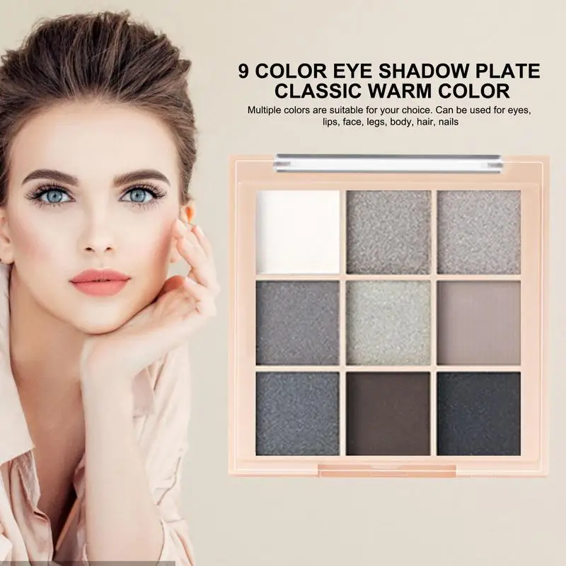 

9 Colors Eye Shadow Plate Matte Pearl Eyeshadow Girl Beginner Makeup Eyeshadow Tray Shimmer Glitter Make Up Palette Eye makeup