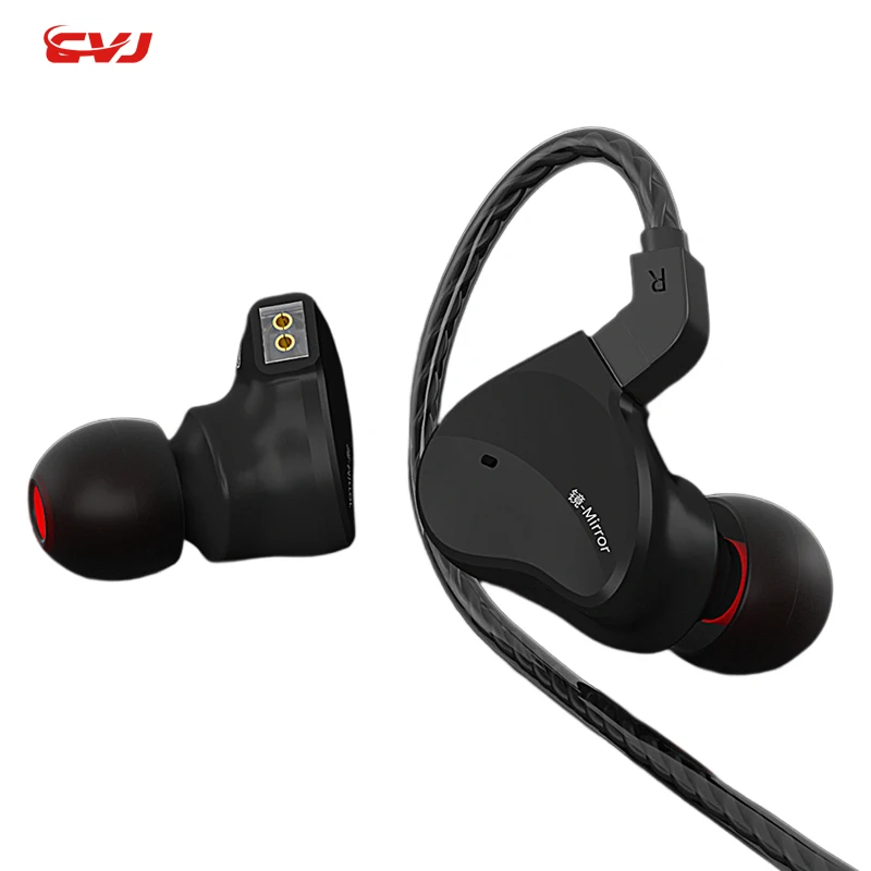 

CVJ 2BA+1DD Hybrid Drive Earphones 6 Units In Ear Earbuds Noise Reduction Wired IEM Headphones High Quality HiFi Monitor Headset