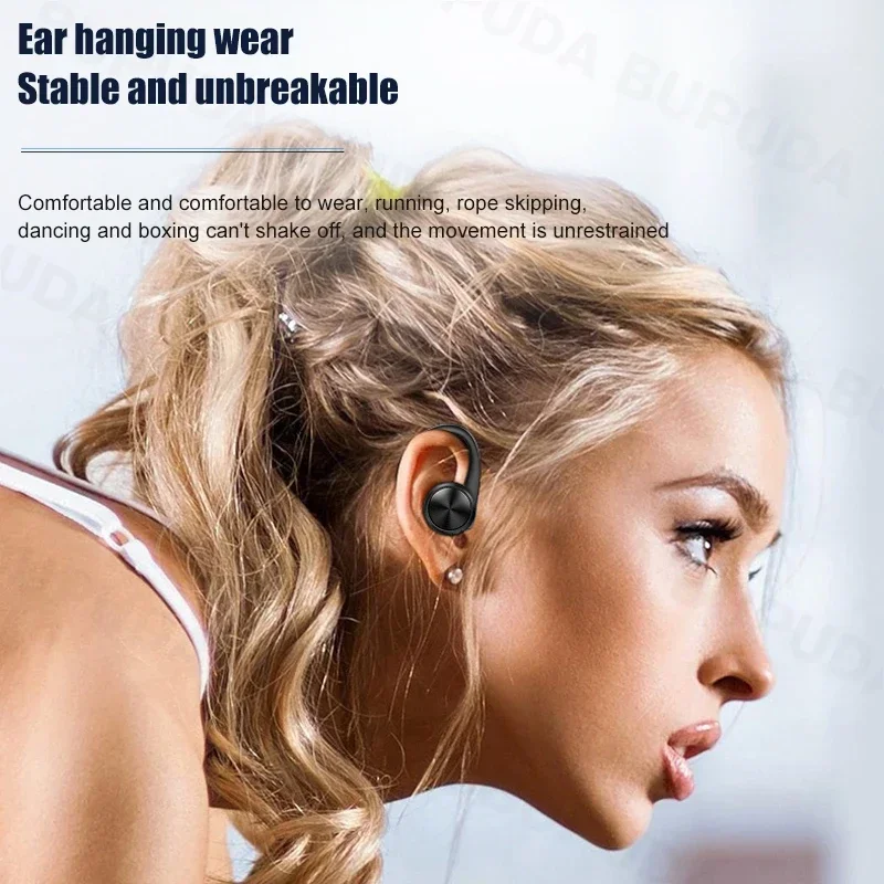 

IPX5 Waterproof Ear Hooks Stereo Music Earbuds for Phone Sports Bluetooth Bluetooth Earphones HiFi Wireless Headphones with Mic