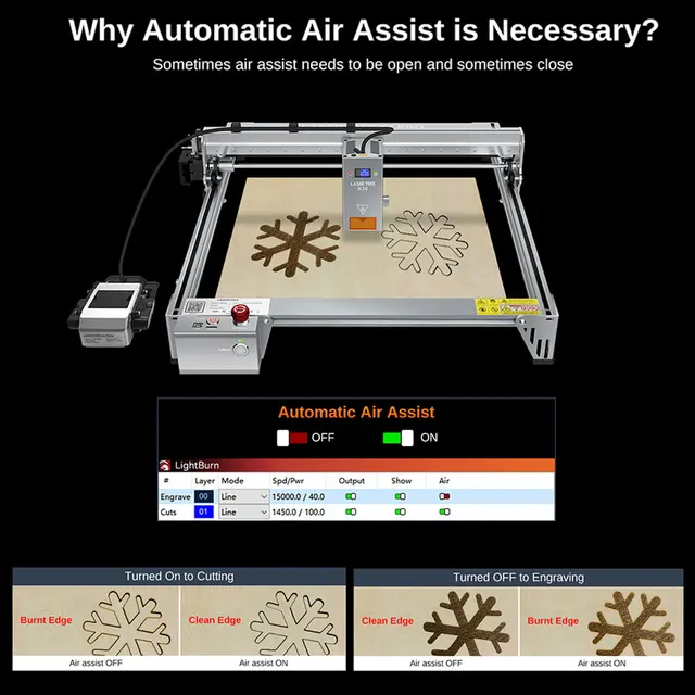혁신적인 기능과 뛰어난 성능을 갖춘 레이저 트리 LT-K1 PRO 레이저 조각기