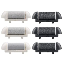 3/6/9 Pcs Foot Care Tool Heads Hard Skin Remover Refills Replacement Rollers for Cracked Heels Calluses and Dead Skin Black