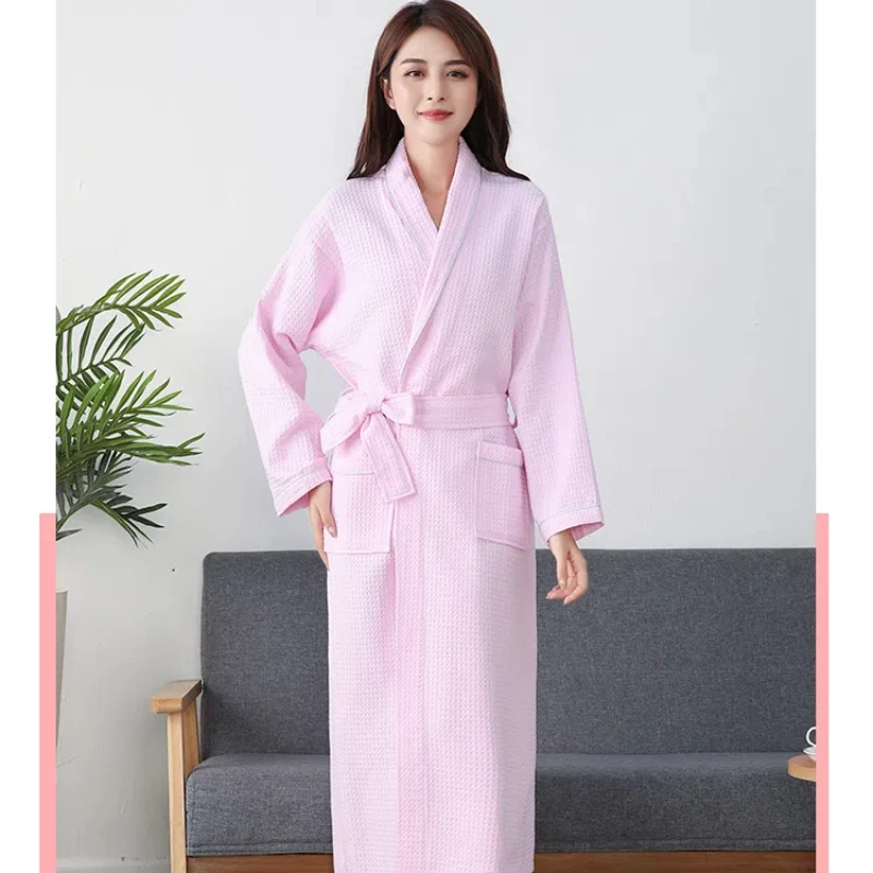 Men Women Couple Nightgown Hotel Bathrobes Cotton Bath Robe Water Sucking Nightrobe Sleepwear Home Bathrobe Hotel Robe women sleepwear sleepwear pajamas cotton bathrobe