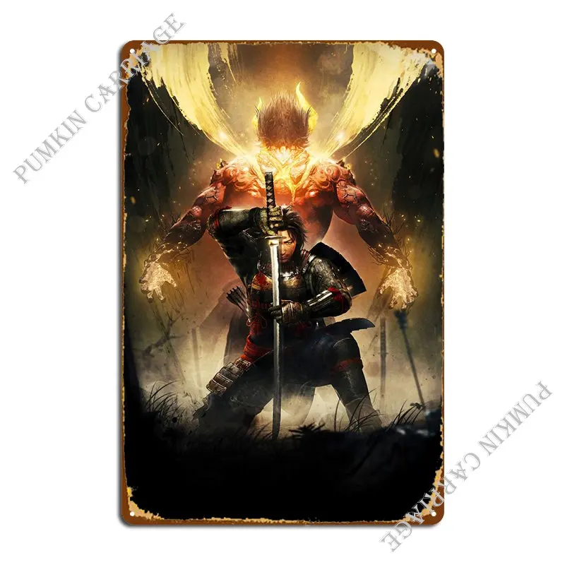 Nioh Metal Sign Retro Wall Decor Wall Custom Wall Cave Tin Sign Poster