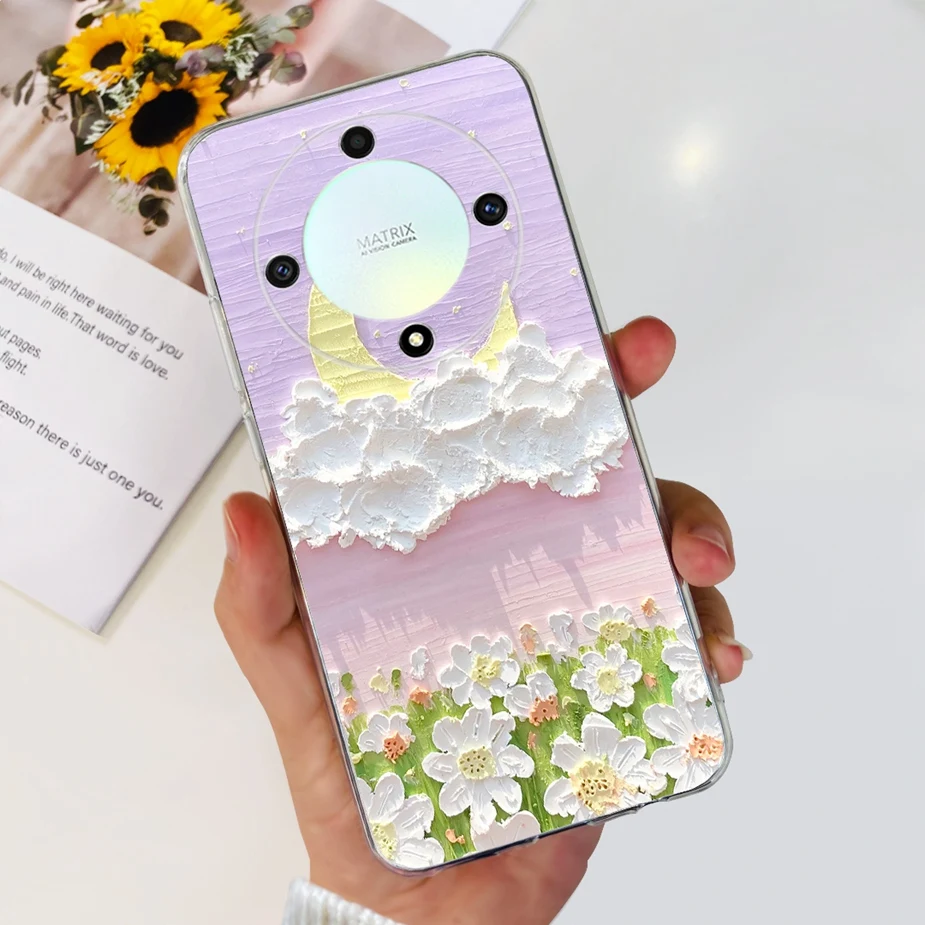 Stylish Painted Soft Silicone Phone Case with Bumper Protection