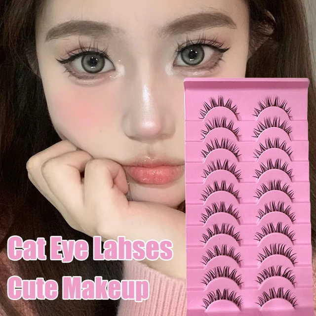 New Japanese Anime False Eyelashes Cosplay Lashes Extension Naturally Thick  Fairy Eyelashes Daily Beauty Makeup Sunflower Lashes - False Eyelashes -  AliExpress