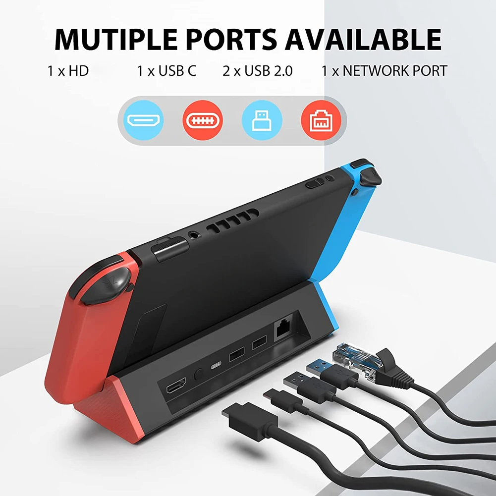 USB C hub for Nintendo Switch Portable TV Dock Charging Docking Station LAN  Charger 4K HDMI-compatible TV Adapter USB 2.0 - AliExpress