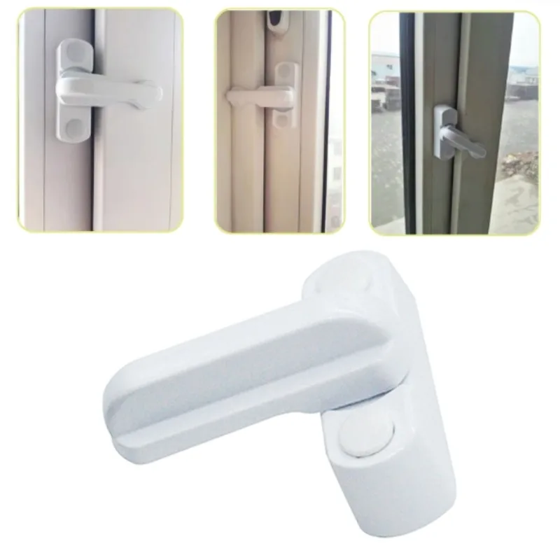 

Plastic+Stainless Steel+Zinc Alloy UPVC Child Safe Security Window Door Sash Lock Safety Lever Handle Sweep Latch Dropship