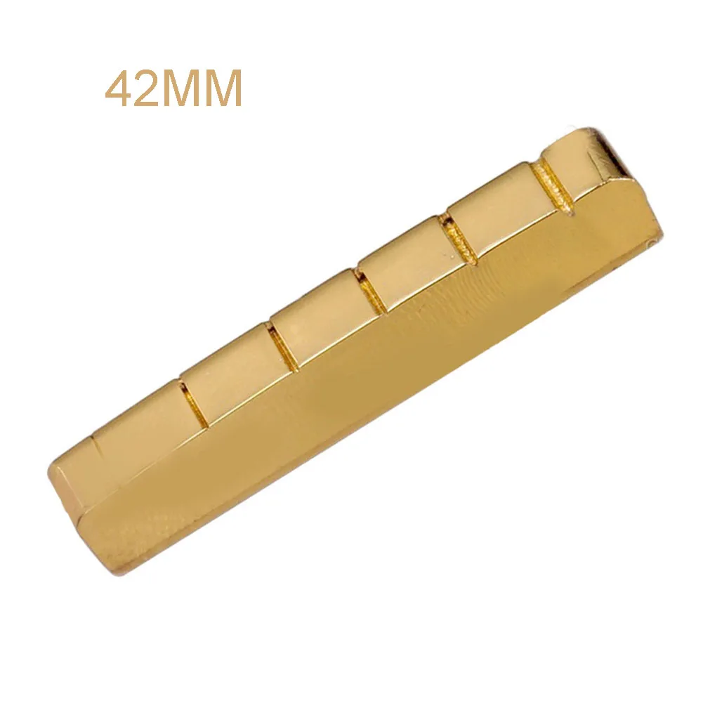 

Precision Made Brass Plated Guitar Nut 42MM 43MM Size Perfect For TL ST Style Guitars Rich Tonal Characteristics