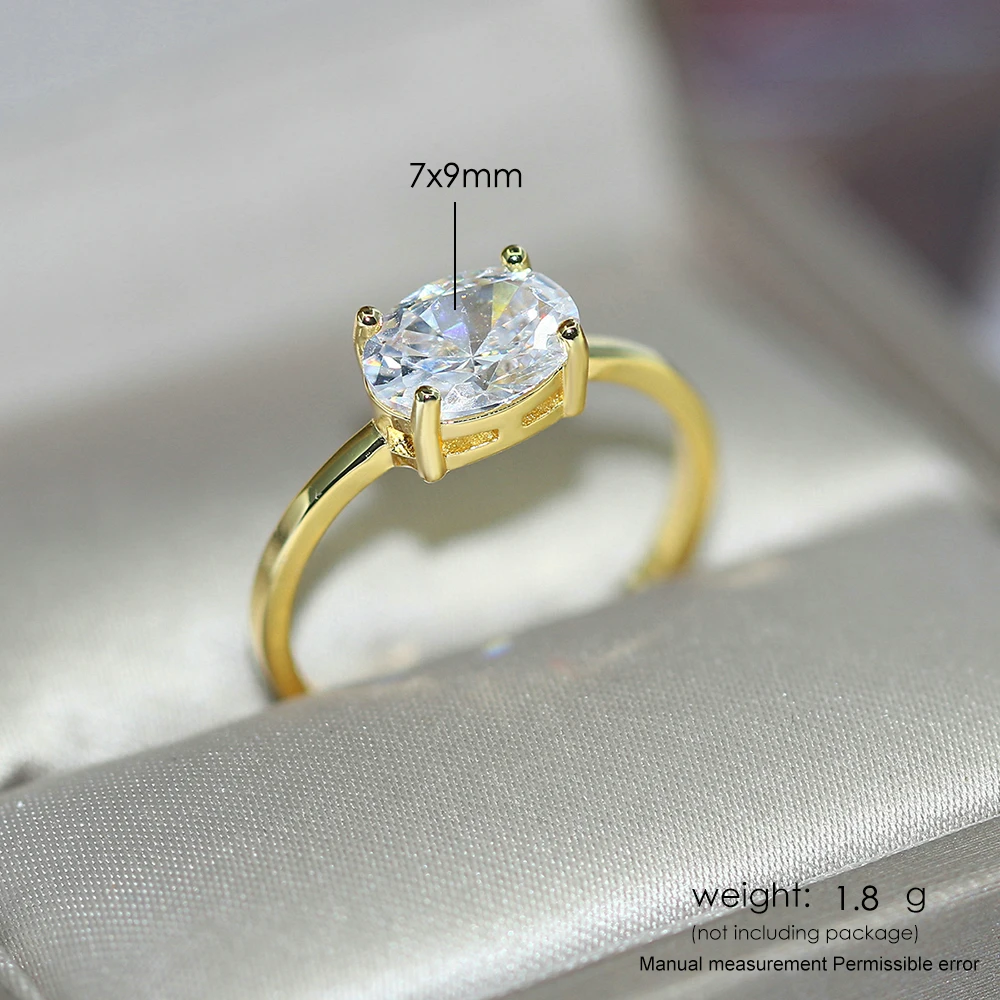 Wedding Rings For Women Simple Multicolor Oval Zircon jewelry rings finger rings R865
