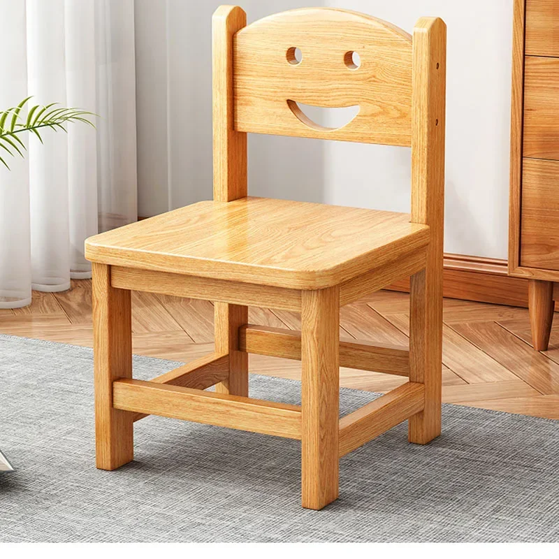 Solid Wooden 아기의자 Household Children's Backrest Small Chair детский стул Living Room детская мебель muebles para ni&ntilde;os Wooden St