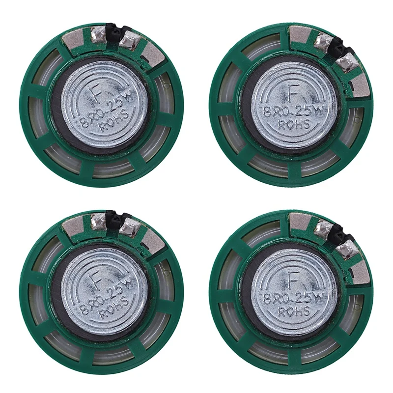 4 Pcs 1/4w 0.25w 8ohm 27mm Round External Speaker Speaker,sound