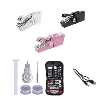 휴대용 핸드헬드 재봉틀, 충전식 (USB) 미니 무선 재봉틀, 간편한 가정용 전기 재봉틀, 포켓 도구