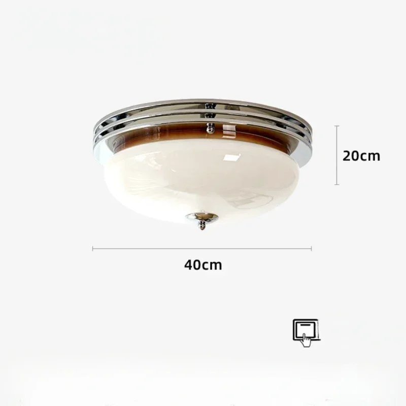 Bauhaus Modern French Balcony Bedroom Corridor Porch  Glass Ceiling Lamps Living Study Room Art Deco Decorative Ceiling Lighting