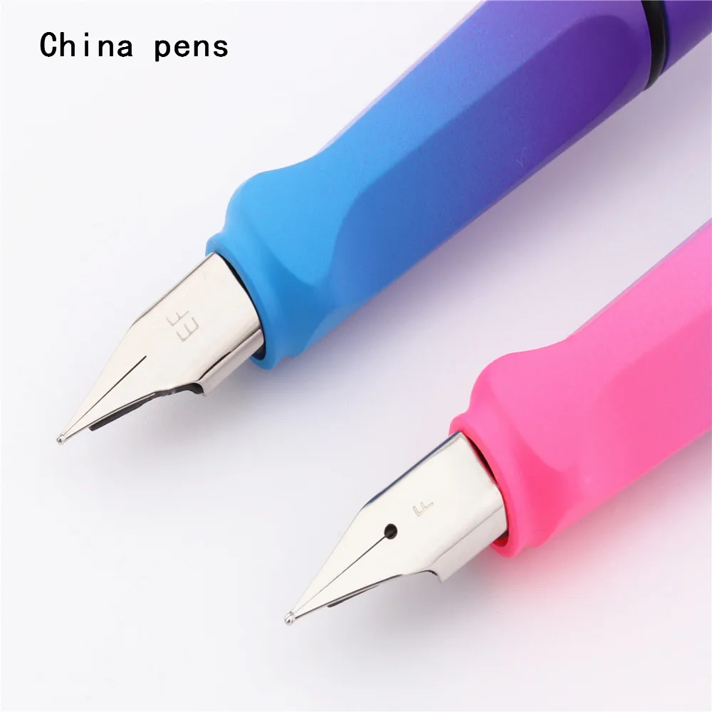 777 Mixed colors Business Office Fountain Pen student School Stationery Supplies ink nibs