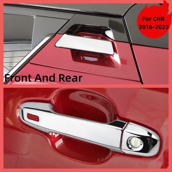 Copertura della maniglia della porta anteriore posteriore per Toyota C-HR CHR 2016-2023 Protezione ABS Trim Adesivo Decorazione Strisce Accessori per modanatura