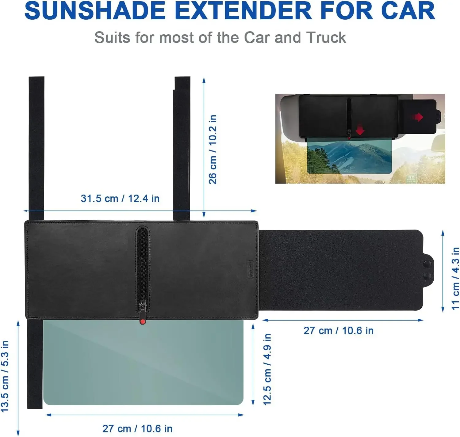 Car Sun Visor Portable Retractable Multi-functional Anti-glare Mask Car Window Sunshade Sun Shield Pare Soleil De Voiture