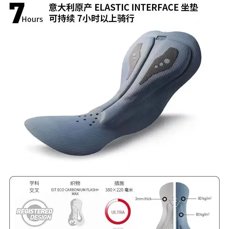 Italian Bicycle Seat Cushion Winter Thermal Fleece Cycling Bibs Pants Cycling Trousers Keep Warm Bike Gel Pad Pants Shockproof Cycling Pants Cycling Bib Pants