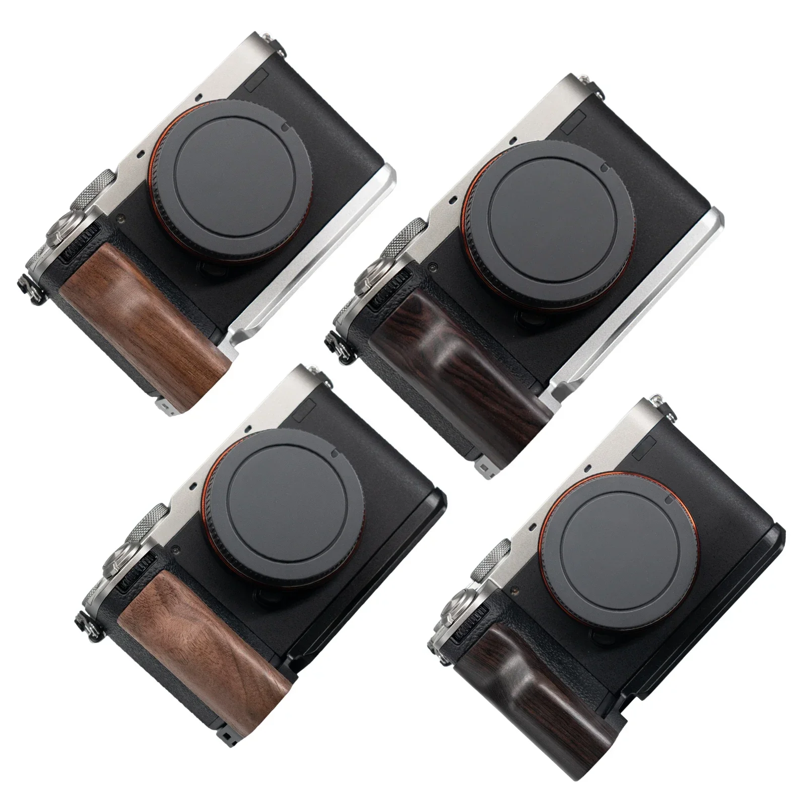 Wood Hand Grip Holder Quick Release Plate L Bracket Base for Sony A7Cii A7CR A7C2 Aluminum Alloy Baseplate for shutterbugs