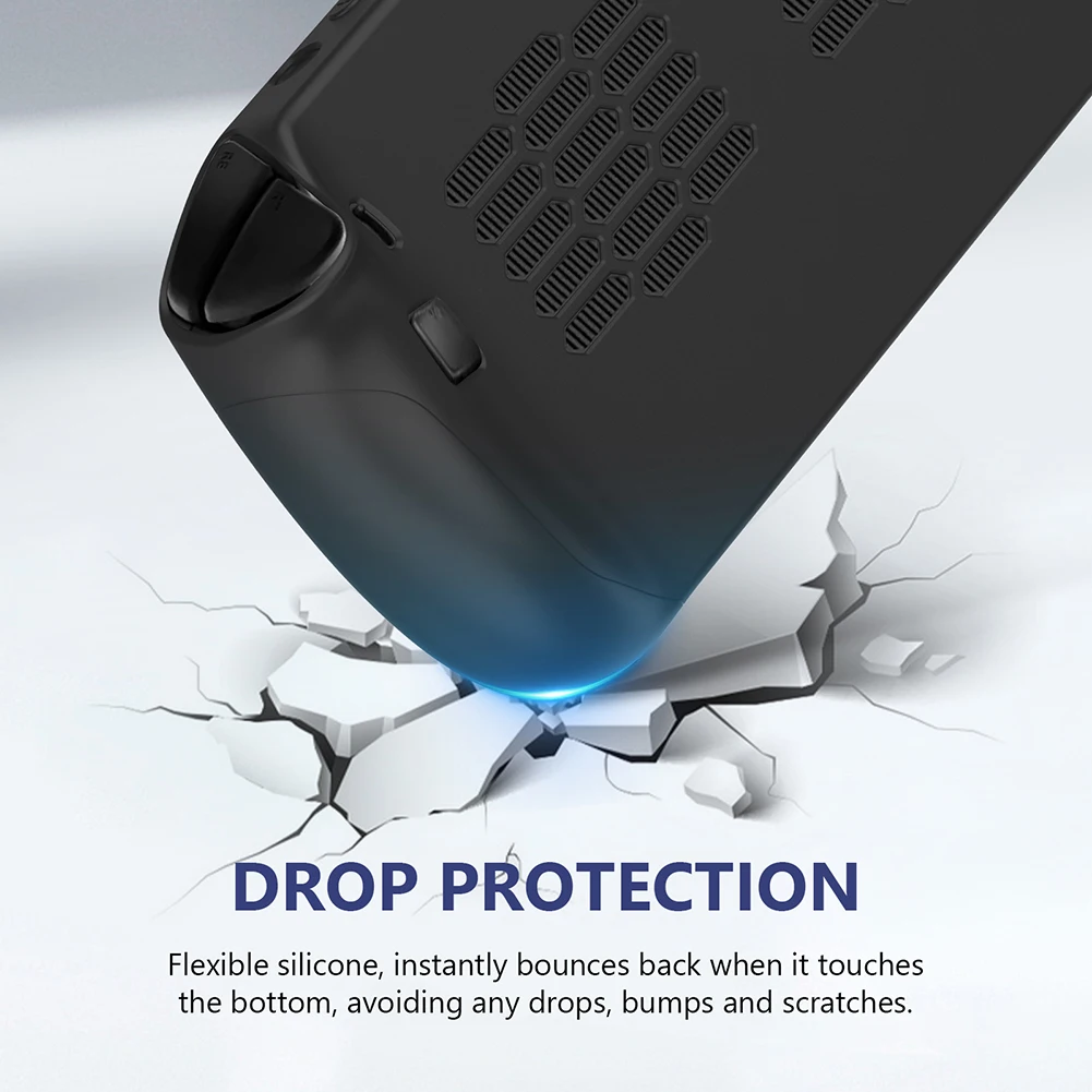 Soft Shell Protective Cover Shockproof Protector Case Anti-Scratch Silicone Case for Lenovo Legion Go S Handheld Game Consoles