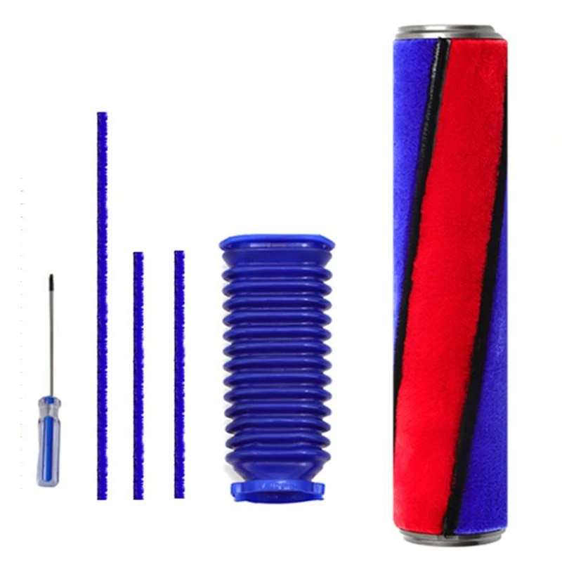 Roller Brush Hose Kit For Dyson V6  V7 V8 SV03 V10 V11 Vacuum Cleaner Accessories Roller Brush+Roller Suction Hose brush roll for dyson v7 roller brush bar assembly compatible vacuum cleaner sweeper accessories tool parts