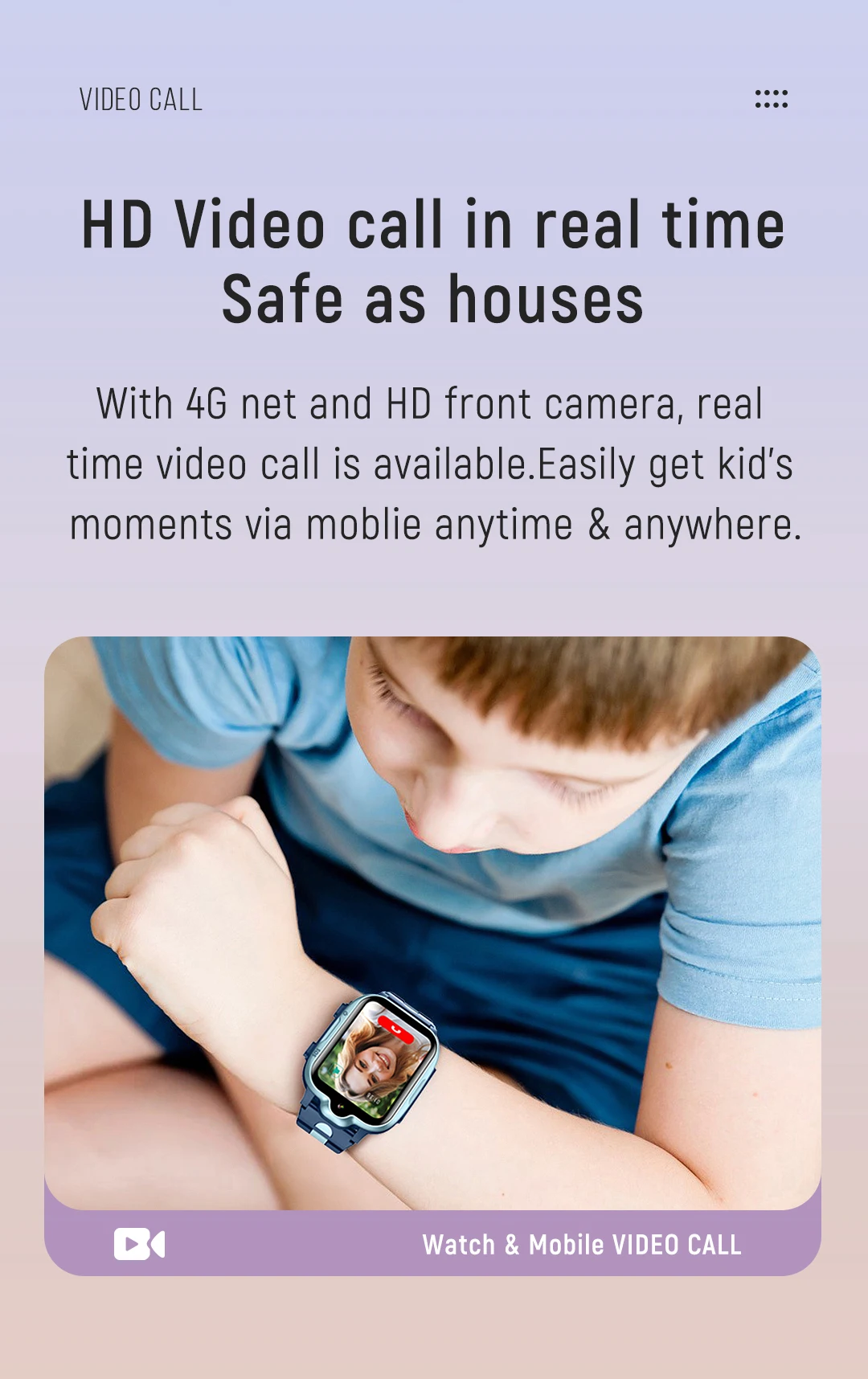 4G Kids Smartwatch Phone GPS Tracker SOS HD Video Call Touch Screen IP67 Waterproof Call Back Children Smart Phone Watch K15 K9