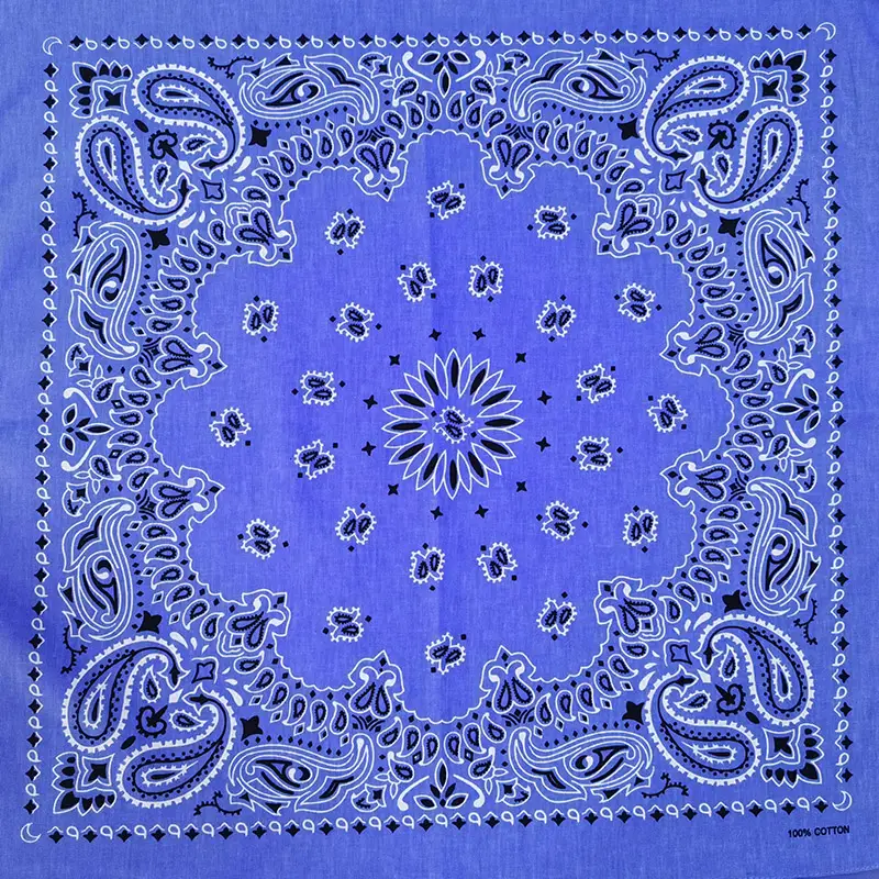 New Fashion Hip Hop 100% Cotton Bandana Square Scarf 55cm*55cm Black Red Paisley Headband Printed For Women/Men/Boys/Girls - Image 65