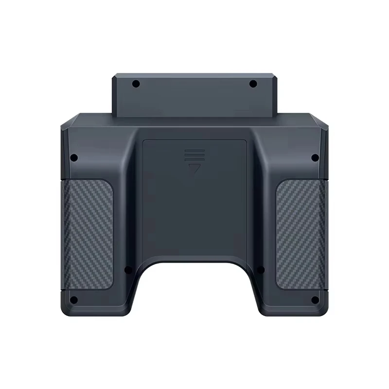 Détail des poignées ergonomiques et de l'écran de l'Émetteur RC HotRC HT-8A 8CH 2.4GHz.