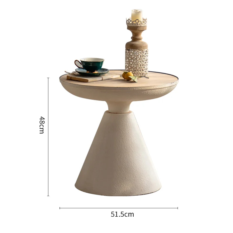 Living Room Wood Coffee Table White Round Small Modern Minimalist Coffee Tables Designer Small Muebles Tea Nordic Furniture