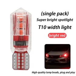 Ultra - Bright LED Car Exterior Running Lights - T10 Small Light Bulbs (Red - 1pcs)