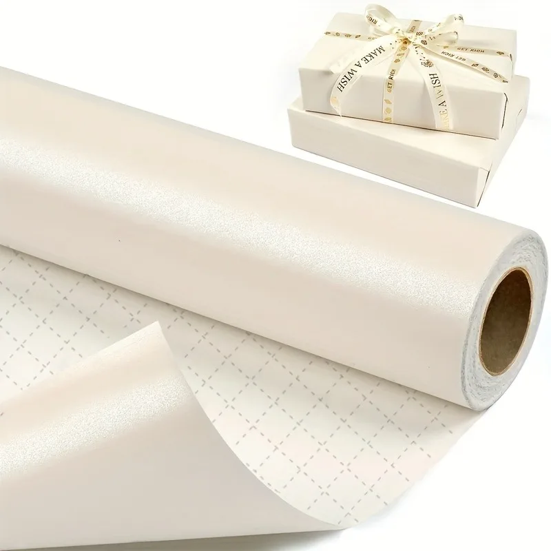 3 m weißes, mattes Geschenkpapier, perfekt für Hochzeiten, Valentinstag, Geburtstage, Weihnachten, Babypartys, Partygeschenke