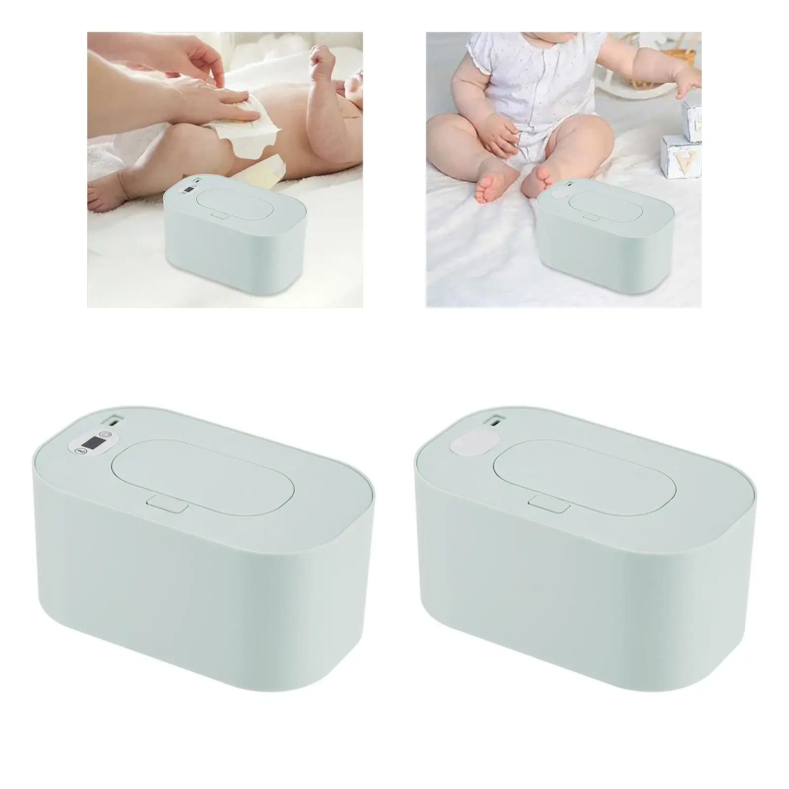 Wipe Warmer Holder Dustproof Wipe Warmer and Wet Wipe Dispenser Wet Tissue Box for Household Office Outdoor Car Traveling