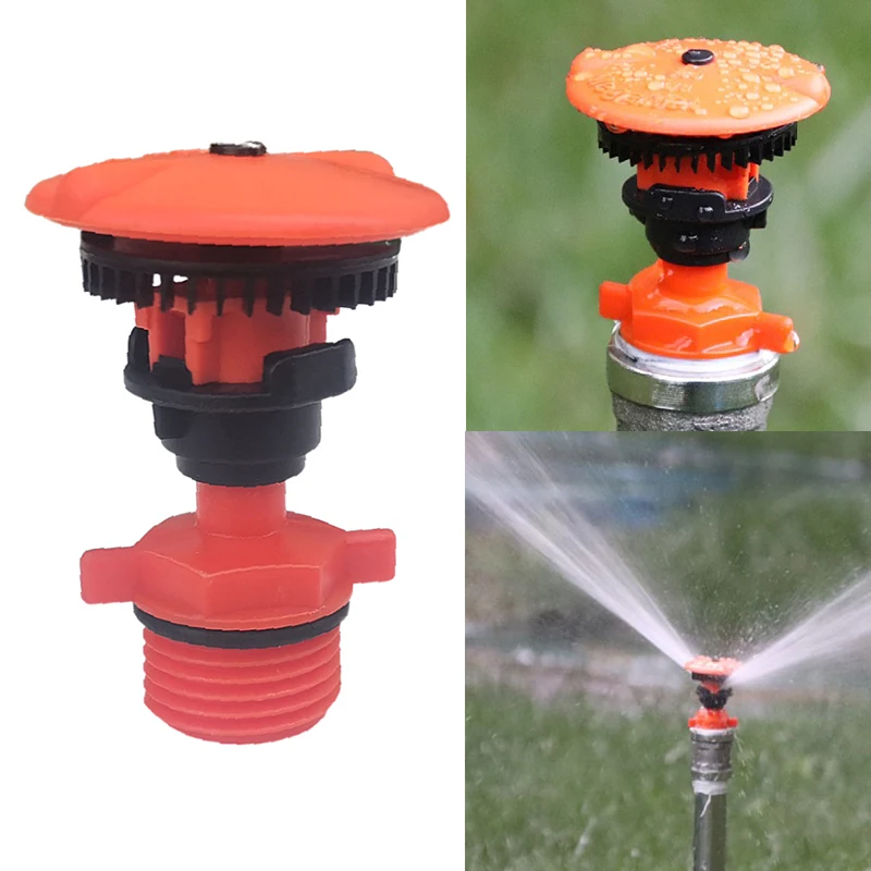 

1/2"Male Thread Garden Watering Sprinkler 360° Rotating Lawn Flower Field Orchard Irrigation Nozzle Oscillating Rotary Sprinkler