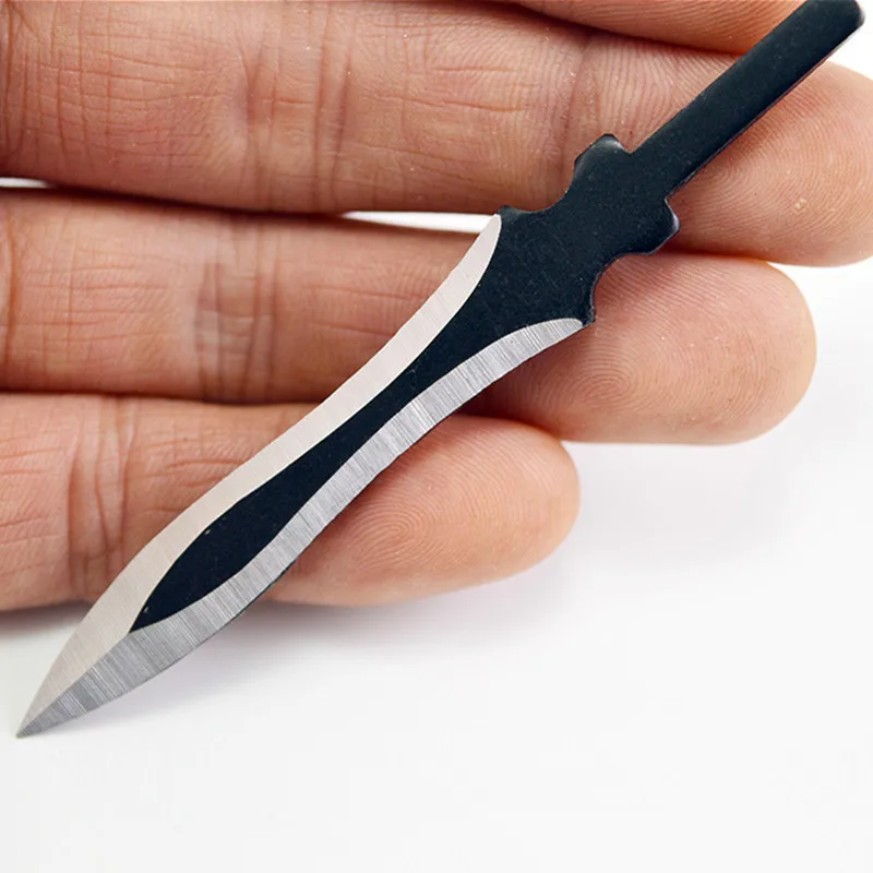 Tea Cutter 420 Stainless Steel Tea Knife, Embryo Tea Sword, Semi-Finished Embryo, Mirror Laser Pattern, 2Pc