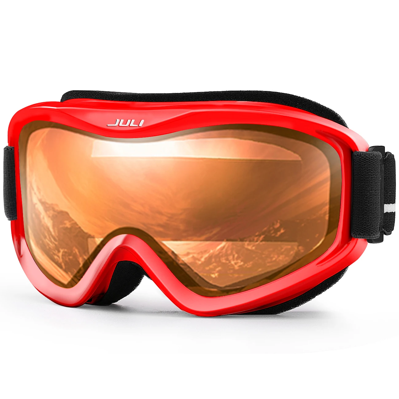 MAXJULI Skibrille, Snow-Snowboardbrille für Jugendliche, Jungen und Mädchen im Alter von 3–8 Jahren, Schneemobil, Skifahren, Skaten, UV-Schutz 4302 – Detail 10