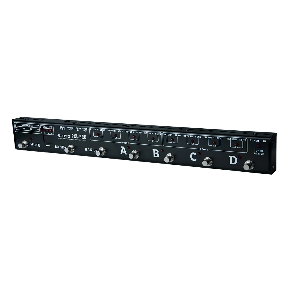 

JOYO PXL-PRO Foot Pedal Controller Guitar Pedal Footswitch with 4 Channel Grouping Function Guitar Amplifier & Pedal Switcher