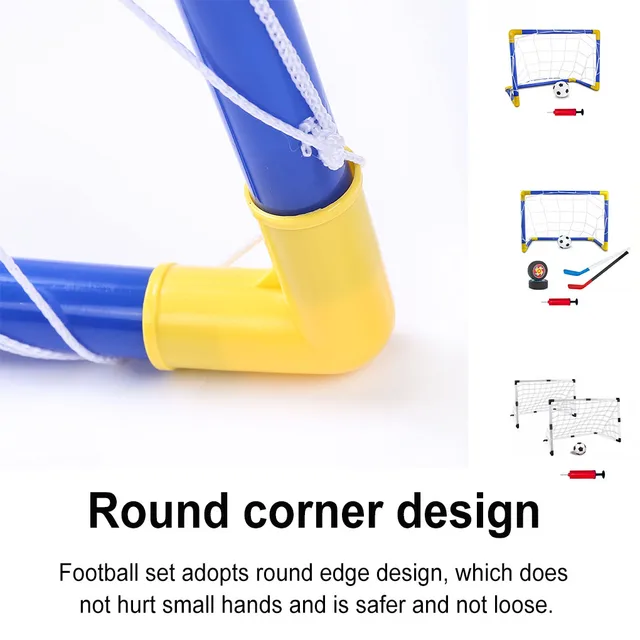 Mini Football Goal Post Net with Pump Kit