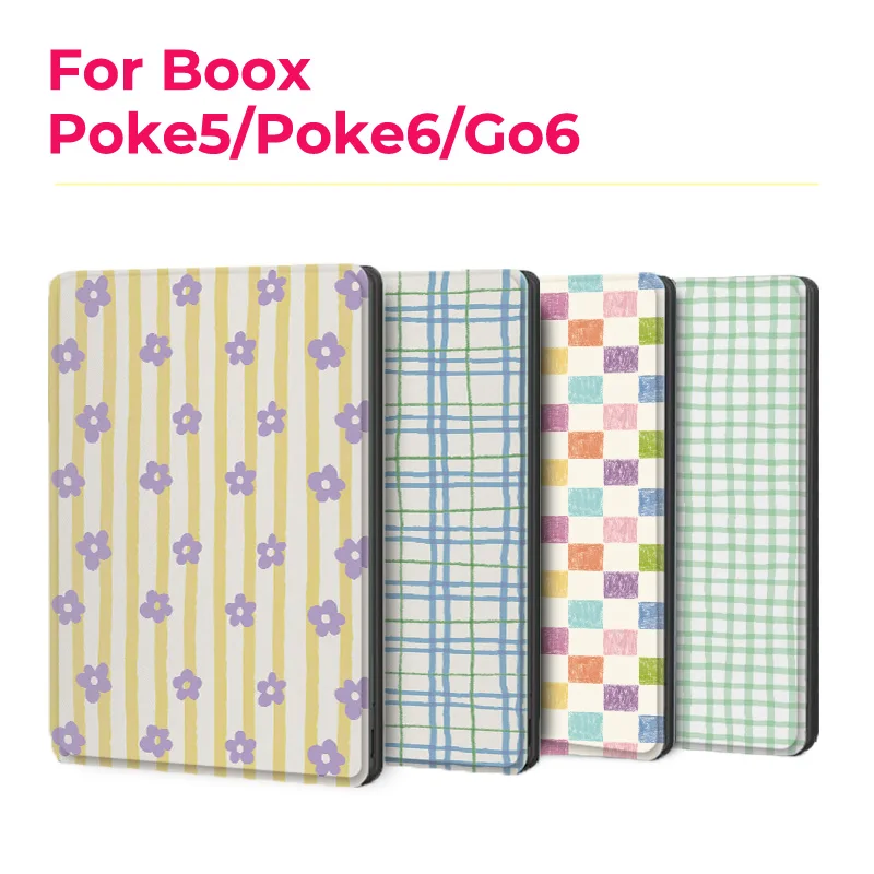 Murmelo Magnetic Frameless Case with Auto Sleep/Wake - Fresh Floral Pattern Design